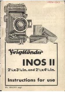 Voigtlander Inos manual. Camera Instructions.